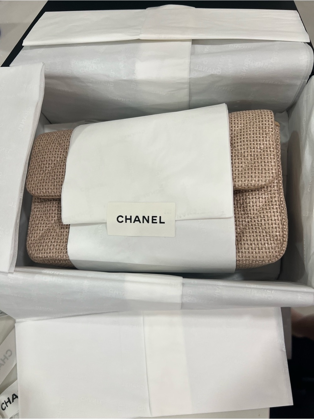 Chanel Raffia Mini Rectangular 26C - Picture 11 of 12